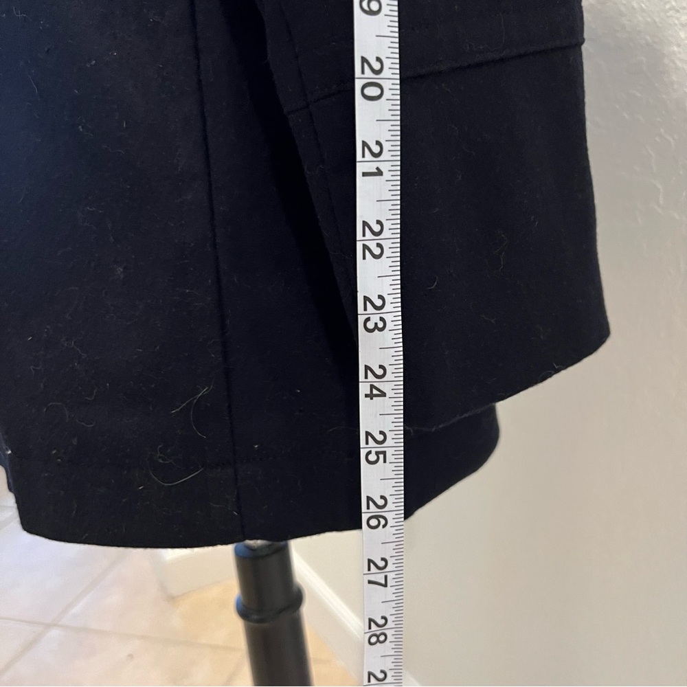 NWOT Joseph Abboud Men's Wool blend Black Peacoat Sz L coastal Winter - Picture 13 of 14